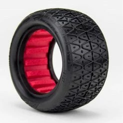 AKA PRODUCTS, INC. 1/10 Crosslink Rear 2.2 Tires, Soft Long Wear with Red Inserts (2): Buggy