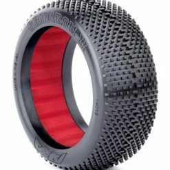 AKA PRODUCTS, INC. 1/8 Gridiron II Super Soft Tires, Red Inserts (2): Buggy