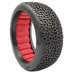 AKA PRODUCTS, INC. 1/8 Scribble Super Soft Tires, Red Inserts (2): Buggy