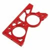 ARRMA Bulkhead Mid-Rear Aluminum Red: Nero