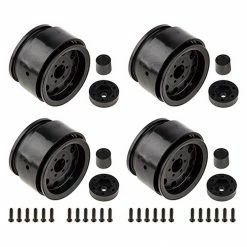 Team Associated The Ocho 1.90" Wheels, Black (2): Enduro