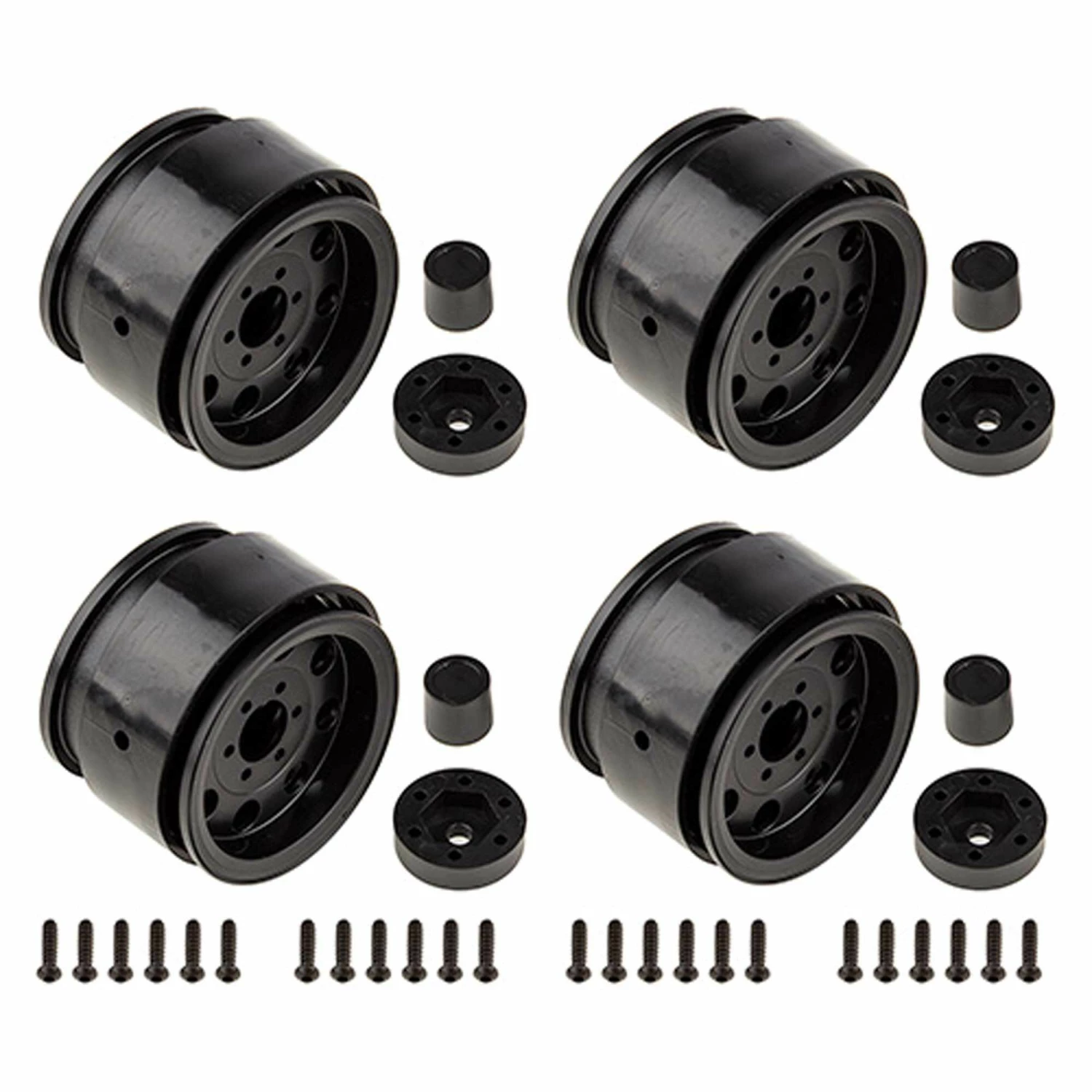 Team Associated The Ocho 1.90" Wheels, Black (2): Enduro 1 Team Associated The Ocho 1.90" Wheels, Black (2): Enduro