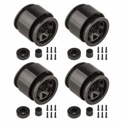 Team Associated Trigon 1.90" Wheels, Black (2): Enduro