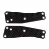 Team Associated Front Upper Suspension Arm Inserts, 1.2mm Carbon Fiber: RC8T3.2