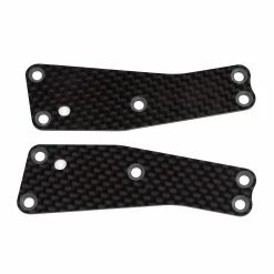 Team Associated Front Upper Suspension Arm Inserts, 1.2mm Carbon Fiber: RC8T3.2