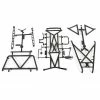 Axial Drop Bed Roll Cage Set: UMG 6x6