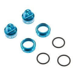 Axial King Shocks Aluminum Caps Collar Set 12mm Blue