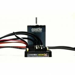 Castle Creations 1/10 Mamba Micro X Crawler Edition ESC/1406-2850Kv Sensored Brushless Motor Combo: 4mm Bullet