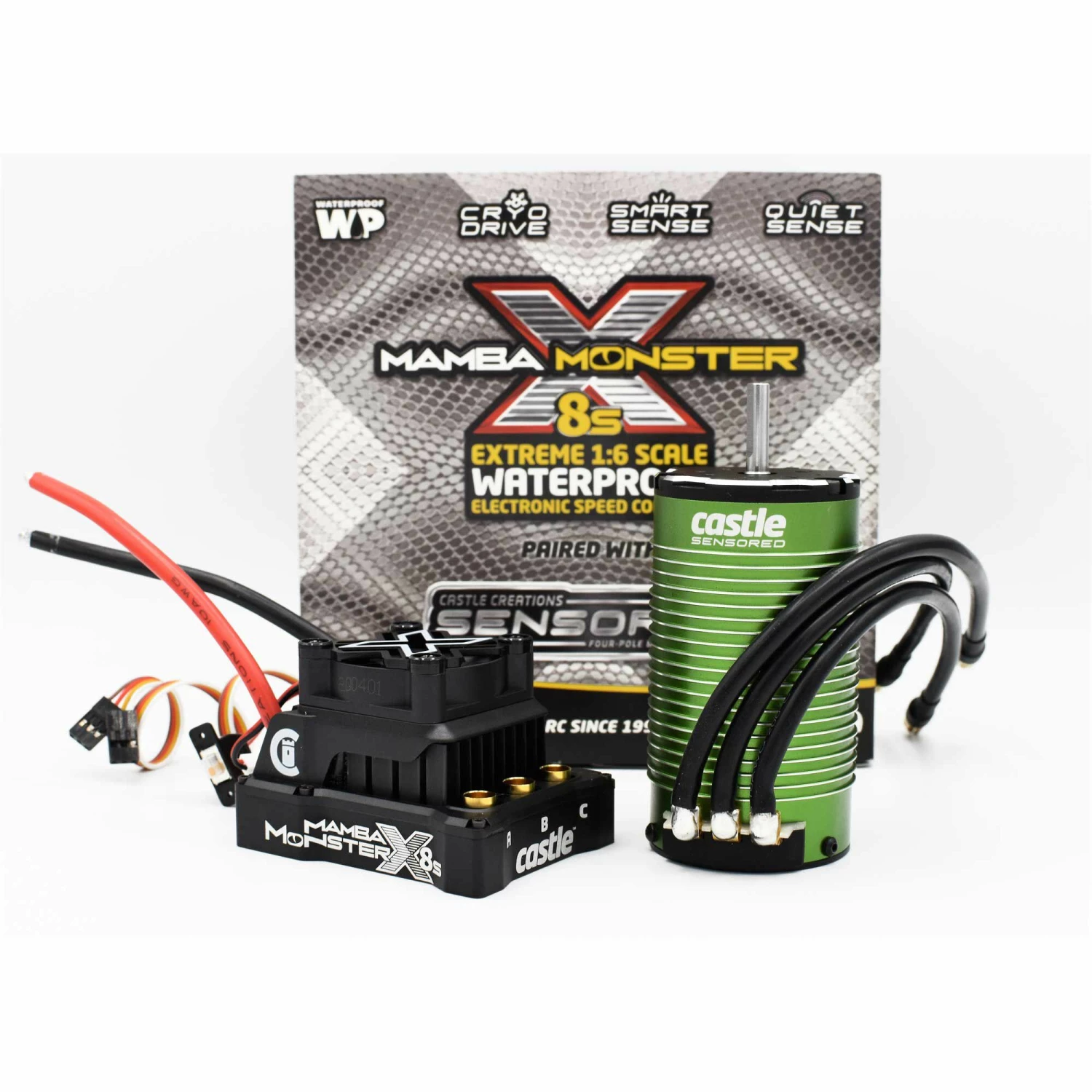 Castle Creations 1/6 Mamba Monster X Brushless ESC / 1717-1650Kv Sensored Motor Combo 2 Castle Creations 1/6 Mamba Monster X Brushless ESC / 1717-1650Kv Sensored Motor Combo - Image 2