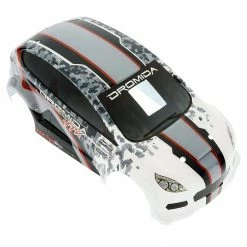 Dromida Body with Decals, Gray/Red: Rally Car FPV