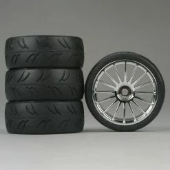 Duratrax 16-Spoke Chrome Wheel, U-Groove (4)