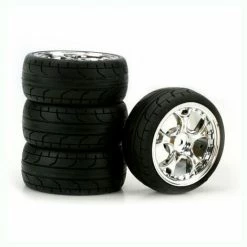 Duratrax 5-Blade Chrome 2mm Offset ST, Radial (4)