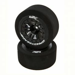 Duratrax SpeedTreads Antic Foam SC Front Black Mounted (2): Traxxas Slash