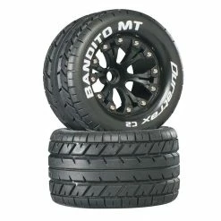 Duratrax Bandito MT 2.8" 2WD Mounted Front C2 Tires, Black (2)
