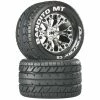 Duratrax Bandito MT 2.8" Mounted 1/2" Offset Tires, Chrome (2)