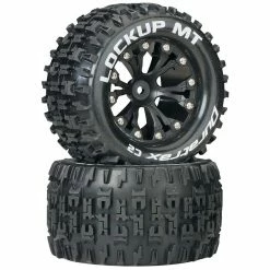 Duratrax Lockup MT 2.8" 2WD Mounted Rear C2 Tires, Black (2)