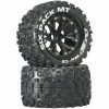Duratrax Six-Pack MT 2.8" 2WD Mounted Front C2 Tires, Black (2)