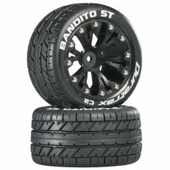 Duratrax Bandito ST 2.8" 2WD Mounted Rear C2 Tires, Black (2)