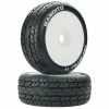 Duratrax Bandito 1/8 Buggy C2 Mounted Buggy Tires, White (2)