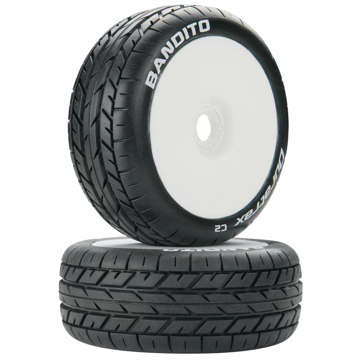 Duratrax Bandito 1/8 Buggy C2 Mounted Buggy Tires, White (2) 1 Duratrax Bandito 1/8 Buggy C2 Mounted Buggy Tires, White (2)