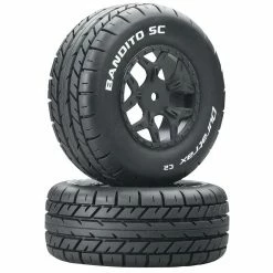Duratrax Bandito SC C2 Mounted Tires: SCTE 4x4 (2)