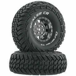 Duratrax Scaler CR C3 Mounted 1.9" Crawler Tires, Chrome (2)