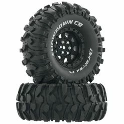 Duratrax Showdown CR C3 Mounted 1.9" Crawler Tires, Black (2)