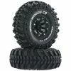 Duratrax Deep Woods CR C3 Mounted 2.2" Crawler Tires, Black (2)