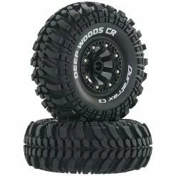 Duratrax Deep Woods CR C3 Mounted 2.2" Crawler Tires, Black (2)