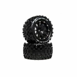 Duratrax Six Pack MT Belted 2.8" 2WD Mounted Rear Tires, 0 Offset, Black (2)