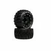 Duratrax Hatchet MT Belted 2.8" 2WD Mounted Rear Tires, .5 Offset, Black (2)