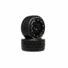 Duratrax Bandito ST Belted 2.8" 2WD Mounted Rear Tires, 0 Offset, Black (2)