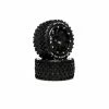 Duratrax Six Pack ST Belted 2.8" 2WD Mounted Rear Tires, 0 Offset, Black (2)