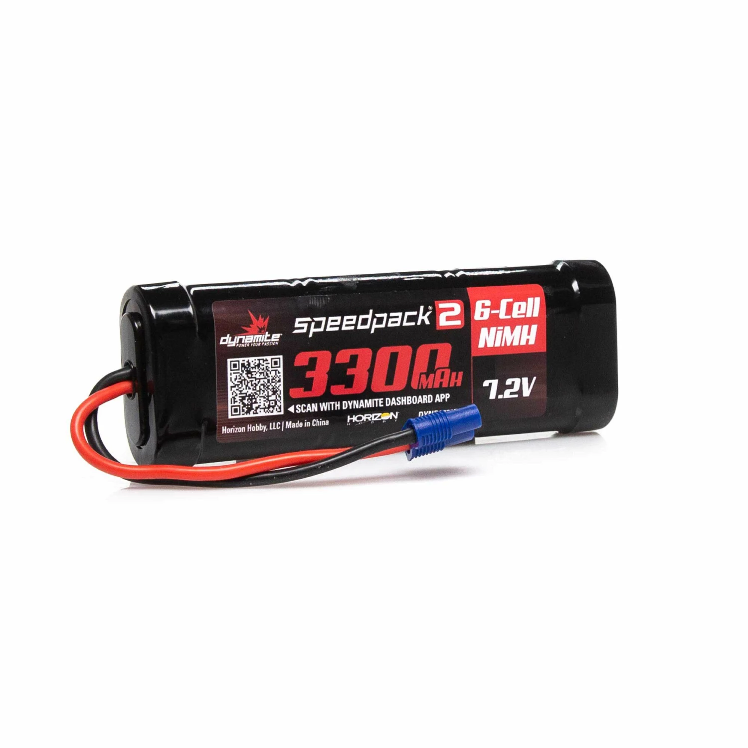 Dynamite 7.2V 3300mAh 6-Cell Speedpack2 Flat NiMH Battery: EC3 1 Dynamite 7.2V 3300mAh 6-Cell Speedpack2 Flat NiMH Battery: EC3