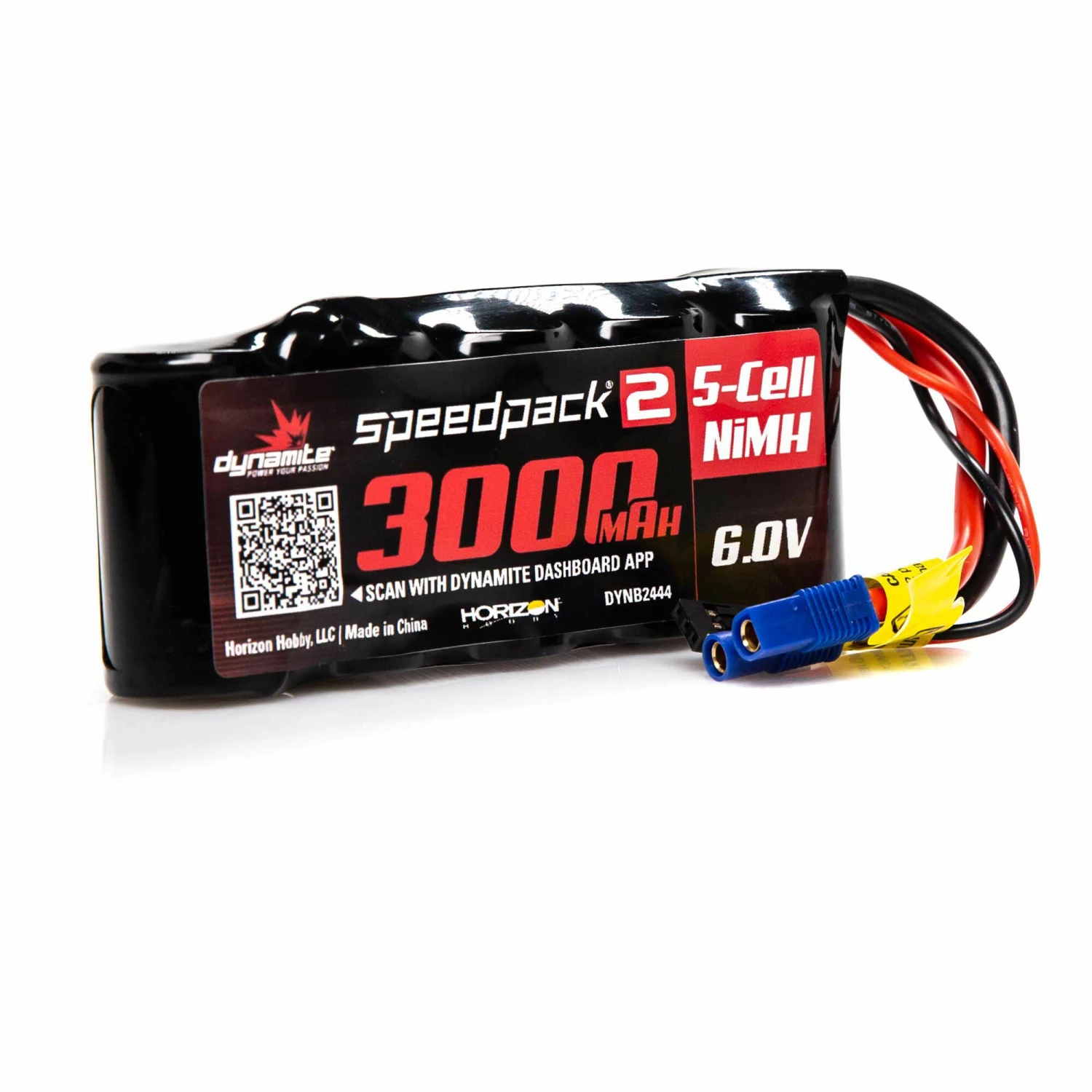 Dynamite 6V 3000mAh 5-Cell Speedpack2 Flat NiMH Receiver Pack: JST 1 Dynamite 6V 3000mAh 5-Cell Speedpack2 Flat NiMH Receiver Pack: JST