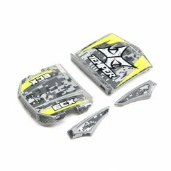 ECX 1/18 Painted Body Set, Grey/Yellow: Gen2 4WD Temper