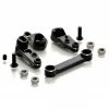 EXOTEK RACING LLC Heavy Duty RC Full Bearing Steering Set, 7075 Black with Silver: All Losi 22S