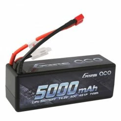 Gens Ace 14.8V 5000 Capacity 4S Voltage 50C LiPo, Deans