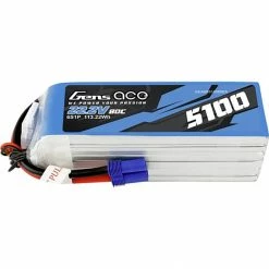 Gens Ace 22.2V 5100mAh 6S 80C LiPo Battery: EC5