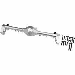 Hot Racing Rear Axle Aluminum Case, Silver: Axial Capra UTB