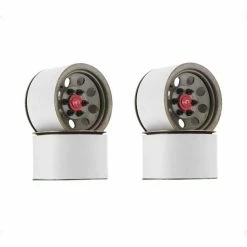 Hot Racing Steel 2.2 Beadlock 6-Lug 8-Hole Wheels: Rock Crawler (4)