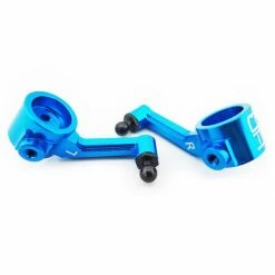 Hot Racing Aluminum Steering Blocks, Blue: ECX 2WD