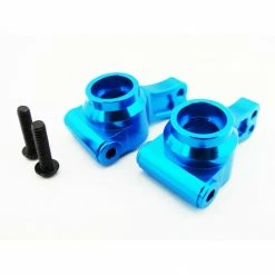 Hot Racing Aluminum Rear Hubs (Blue): ECX 2WD