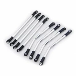 Hot Racing Aluminum Silver 4-Link Set: Axial Wraith, AX10 Ridgecrest