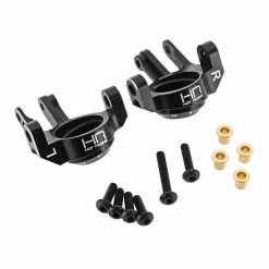 Hot Racing Aluminum Steering Knuckles, Black: SCX10 II