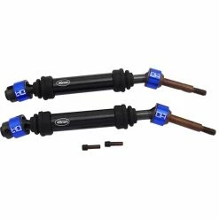 Hot Racing Rear Lightweight Metal CV Splined Axles: Traxxas Slash, Stampede, Rustler 4WD
