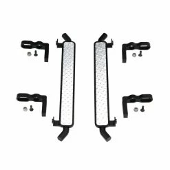 Hot Racing Aluminum Diamond Rock Rail Side Step (2): Traxxas TRX-4