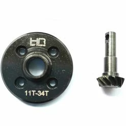 Hot Racing Steel Helical Differential 34T Ring, 11T Pinion Stock: Traxxas TRX-4