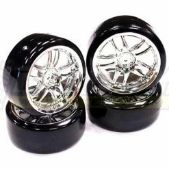 Integy Type3 Complete Wheel and Tire Set: Drift Car (4)