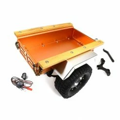 Integy Leaf Spring 1/10 Size Utility Box Trailer, Orange
